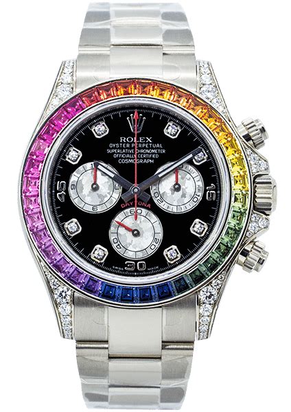 rolex datejust rainbow oyster watch